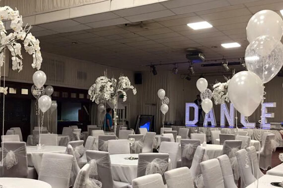 wedding venue dressing